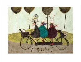 plakat rysunkowy rowery